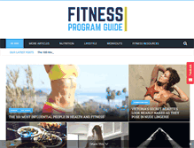 Tablet Screenshot of fitnessprogramguide.com